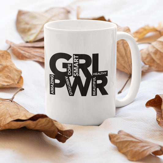 Girl Power Color Changing Mug - Female Empowerment | Woman Mugs | Coffee Mugs | Drinkware | Office Mugs | Cups With Sayings