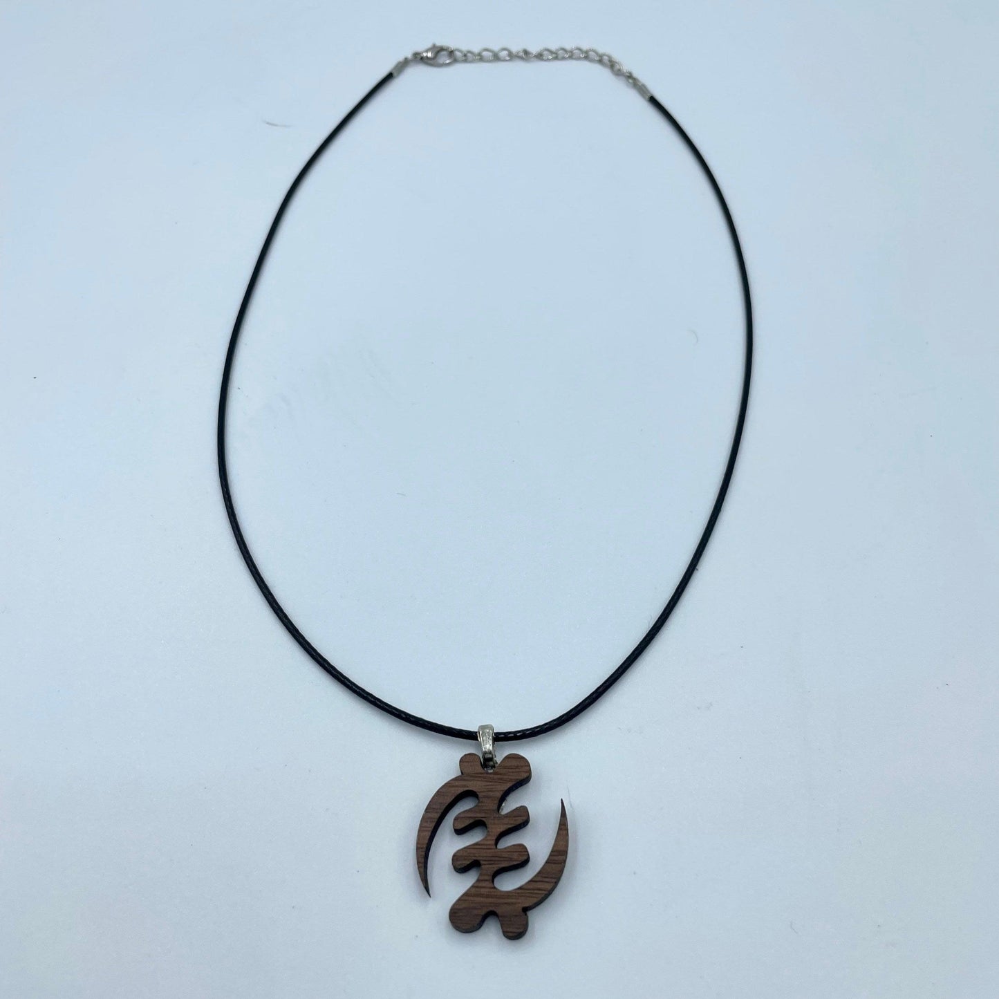 Gye Nyame Necklace - Wood Jewelry | Adinkra Jewelry