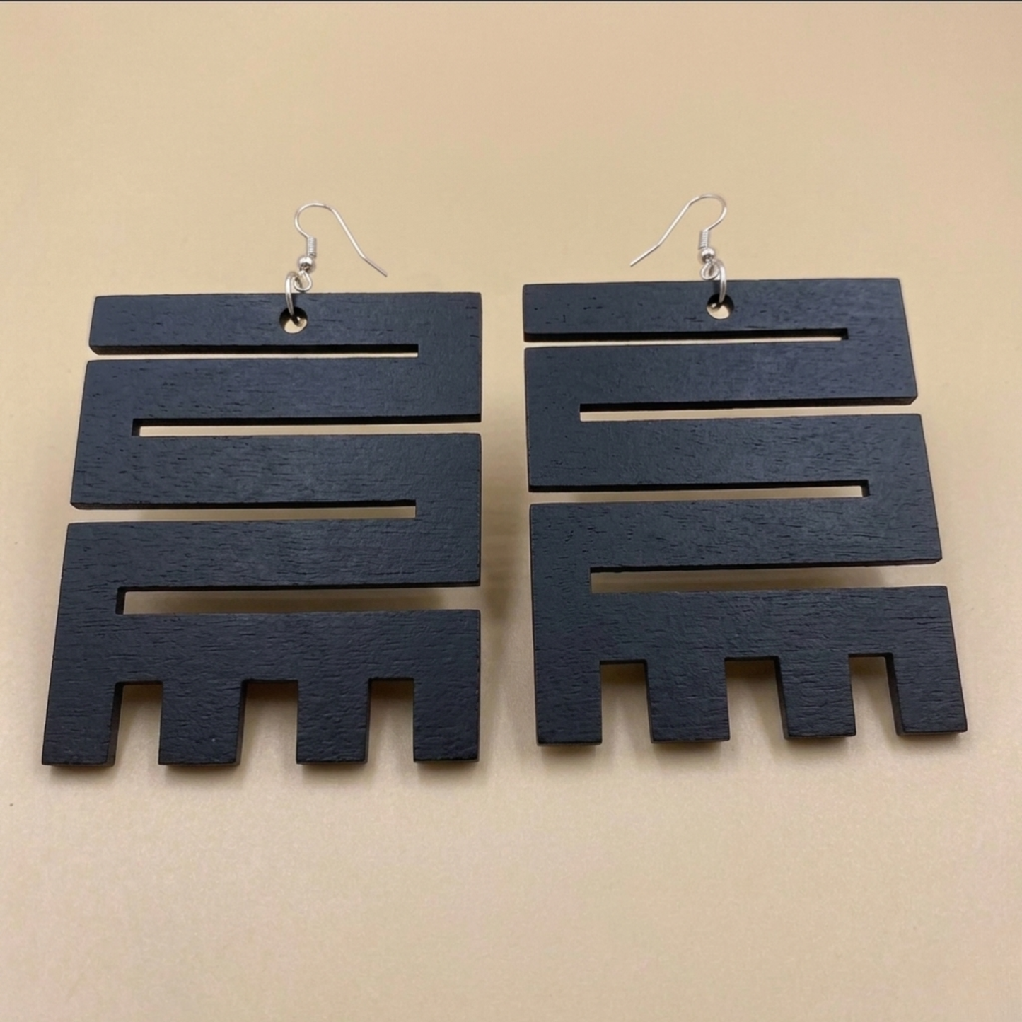 Nkyinkyim Adinkra Earrings  Symbol of Initiative & Transformation