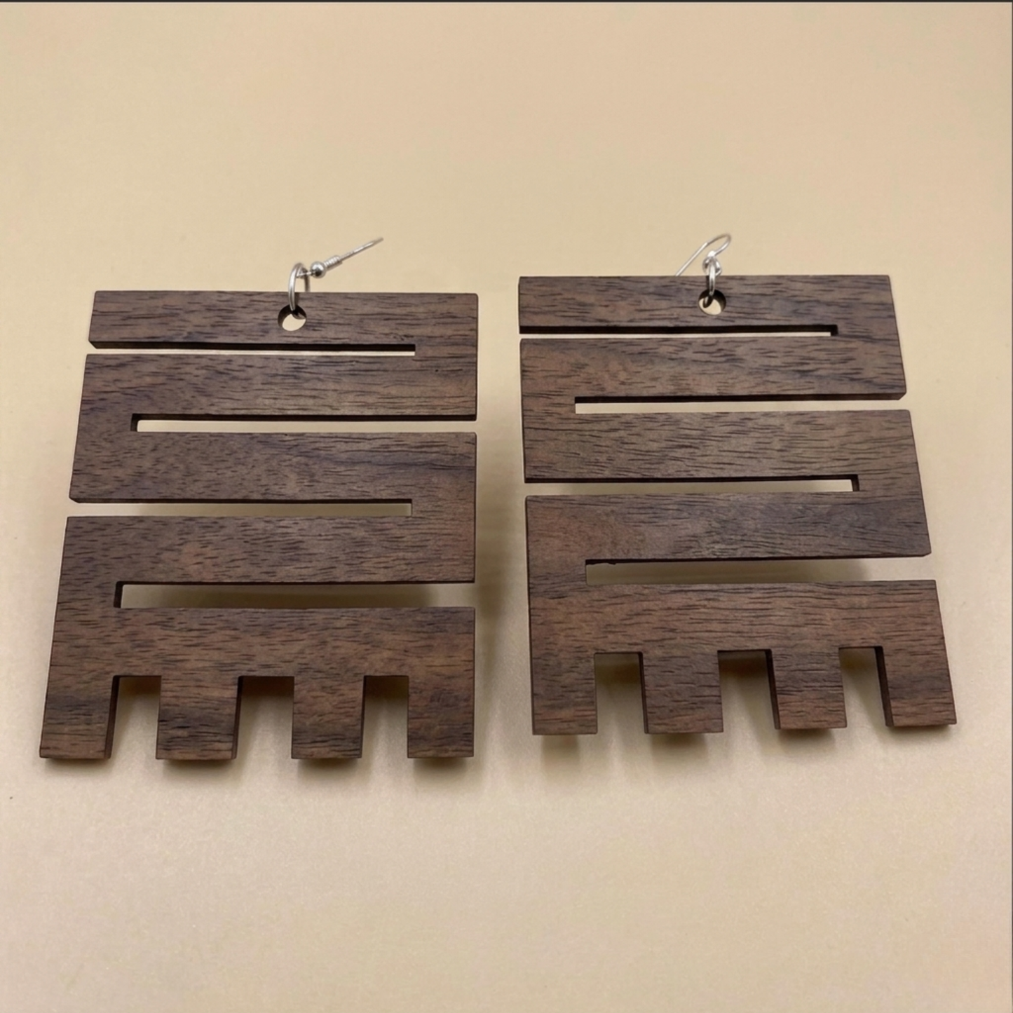 Nkyinkyim Adinkra Earrings  Symbol of Initiative & Transformation