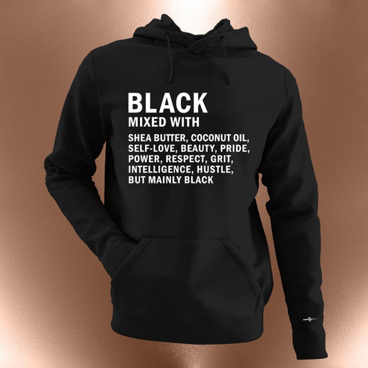 Black Mixed With Lightweight Hoodie