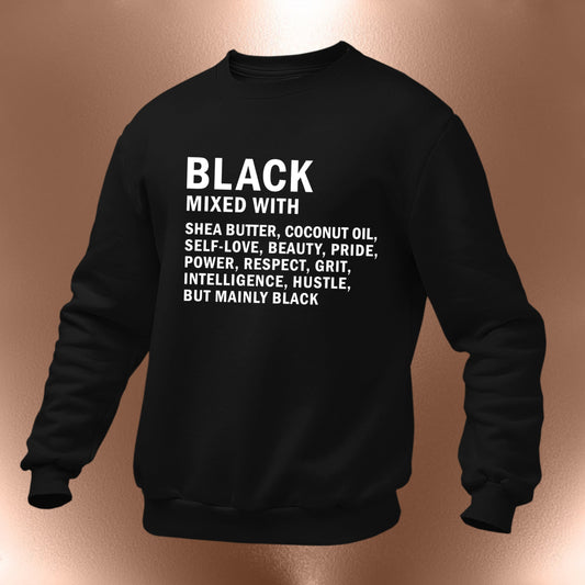 Black Mixed With Lightweight Hoodie
