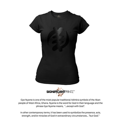 Gye Nyame Adinkra T-Shirt  Faith & Divine Power Statement Tee
