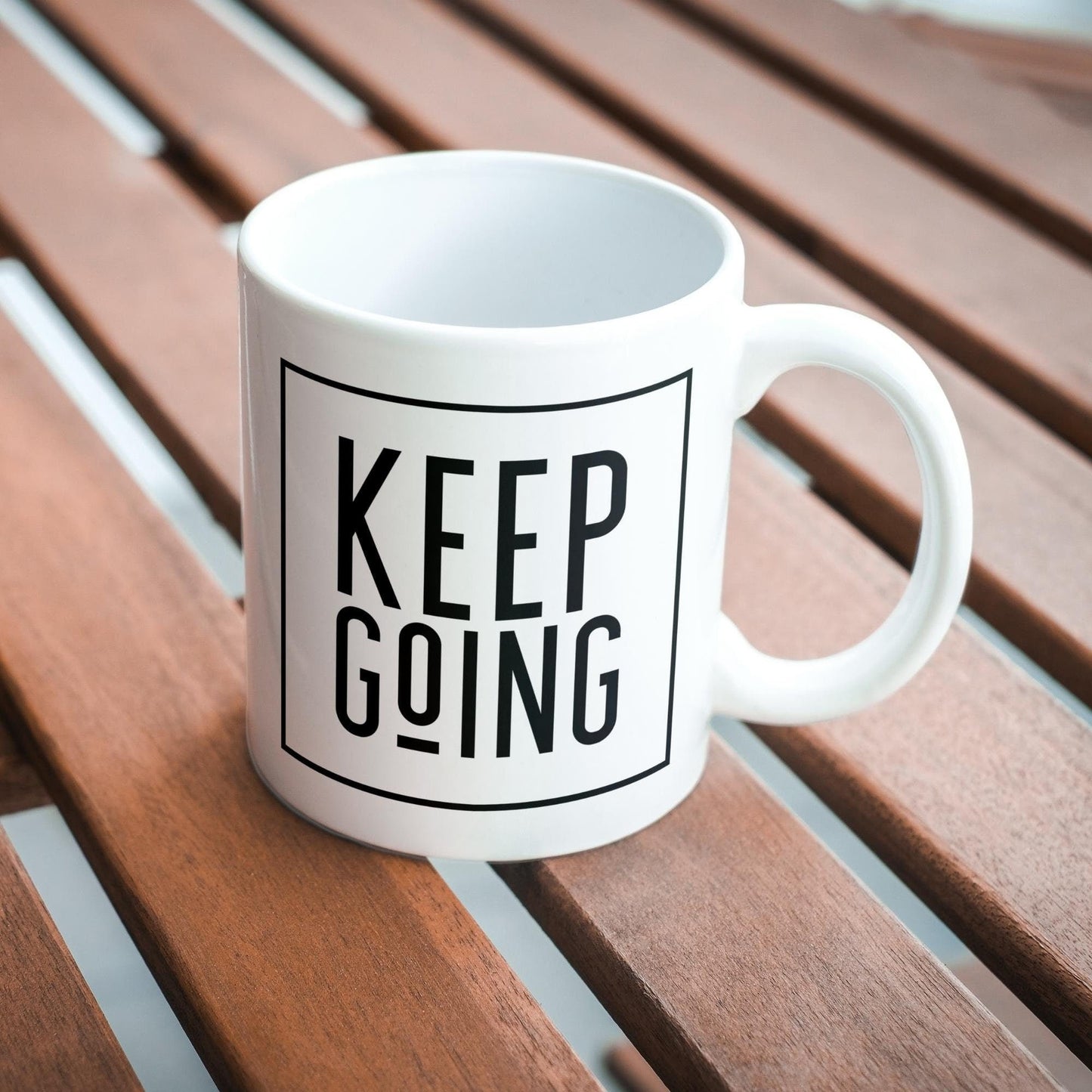 Keep Going Mug  Encouraging Statement Coffee Mug