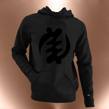 Gye Nyame Statement Hoodie  Adinkra Symbol of Faith & Divine Power