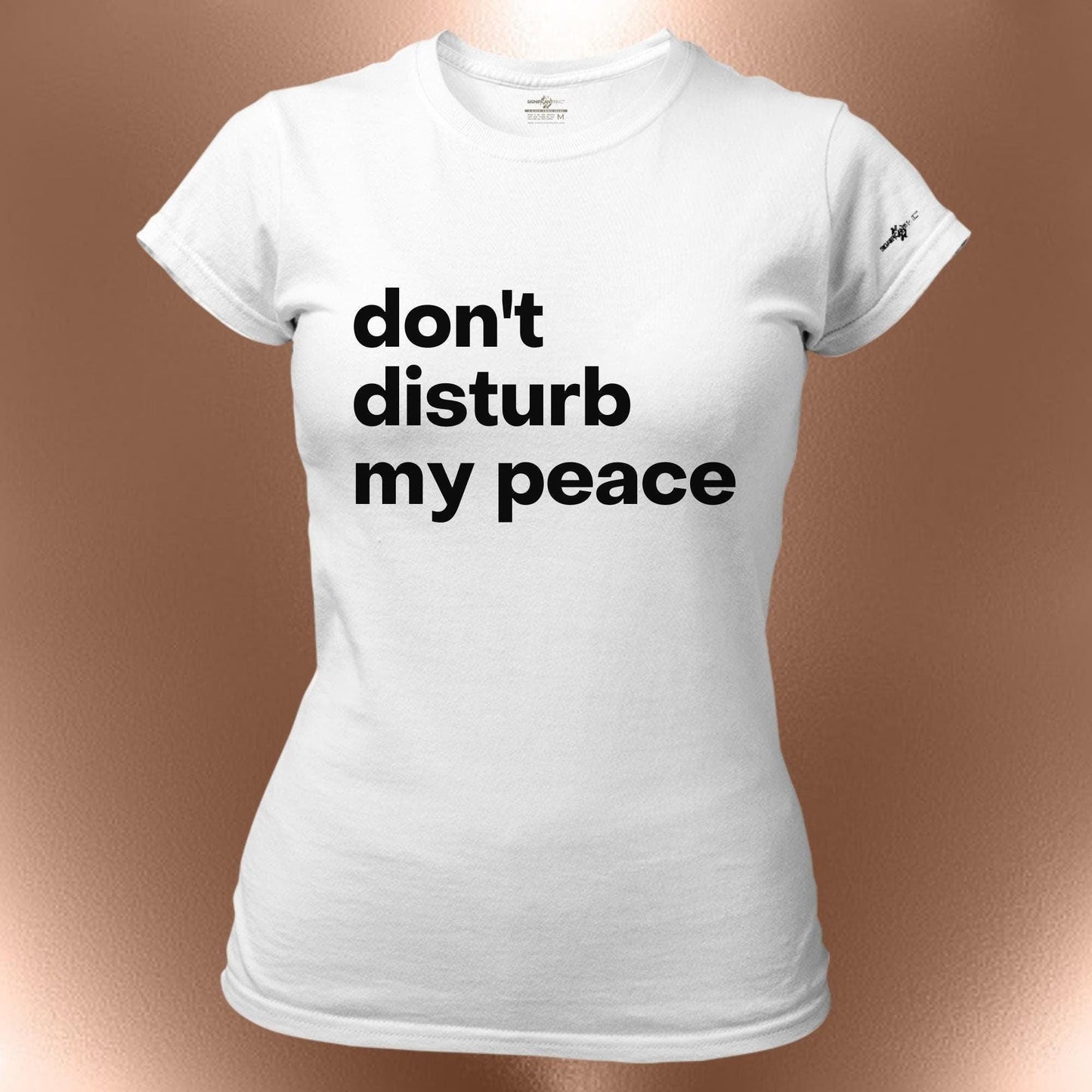 Dont Disturb My Peace Statement T-Shirt  Bold Affirmation Tee
