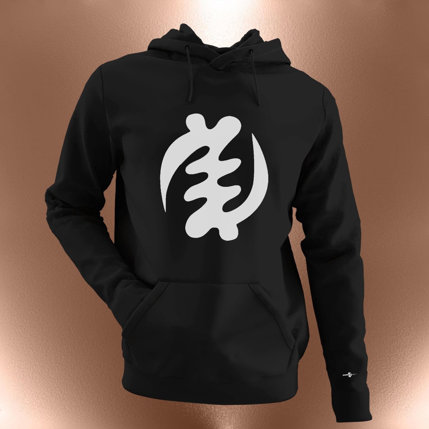 Gye Nyame Statement Hoodie  Adinkra Symbol of Faith & Divine Power