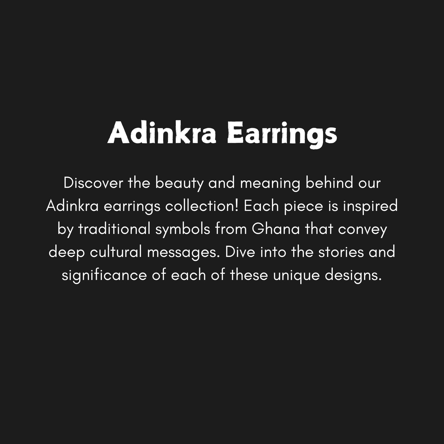 Dwennimmen Wooden Earrings  Adinkra Symbol of Strength & Humility